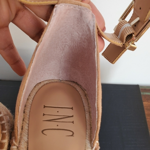 Inc. Women's Espadrille Strap Wedge Sandal Sz 10 - Picture 10 of 15